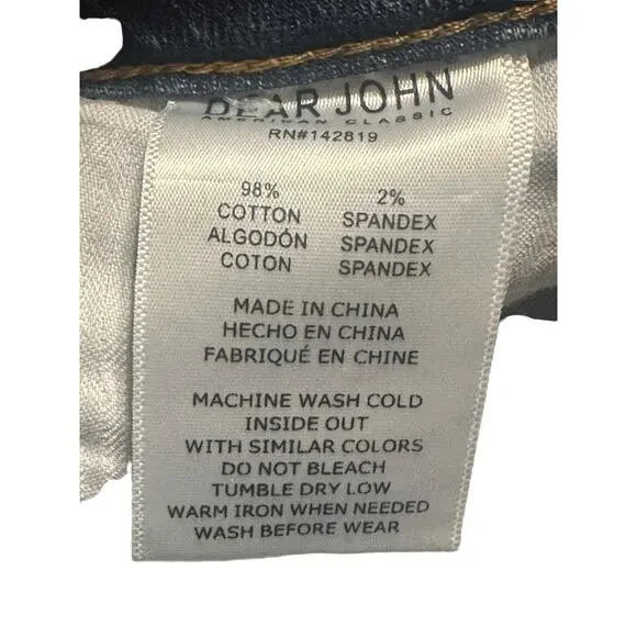 Dear John Women's Flared Side-Slit Hem Jeans Size 31 Light Wash - Picture 5 of 10